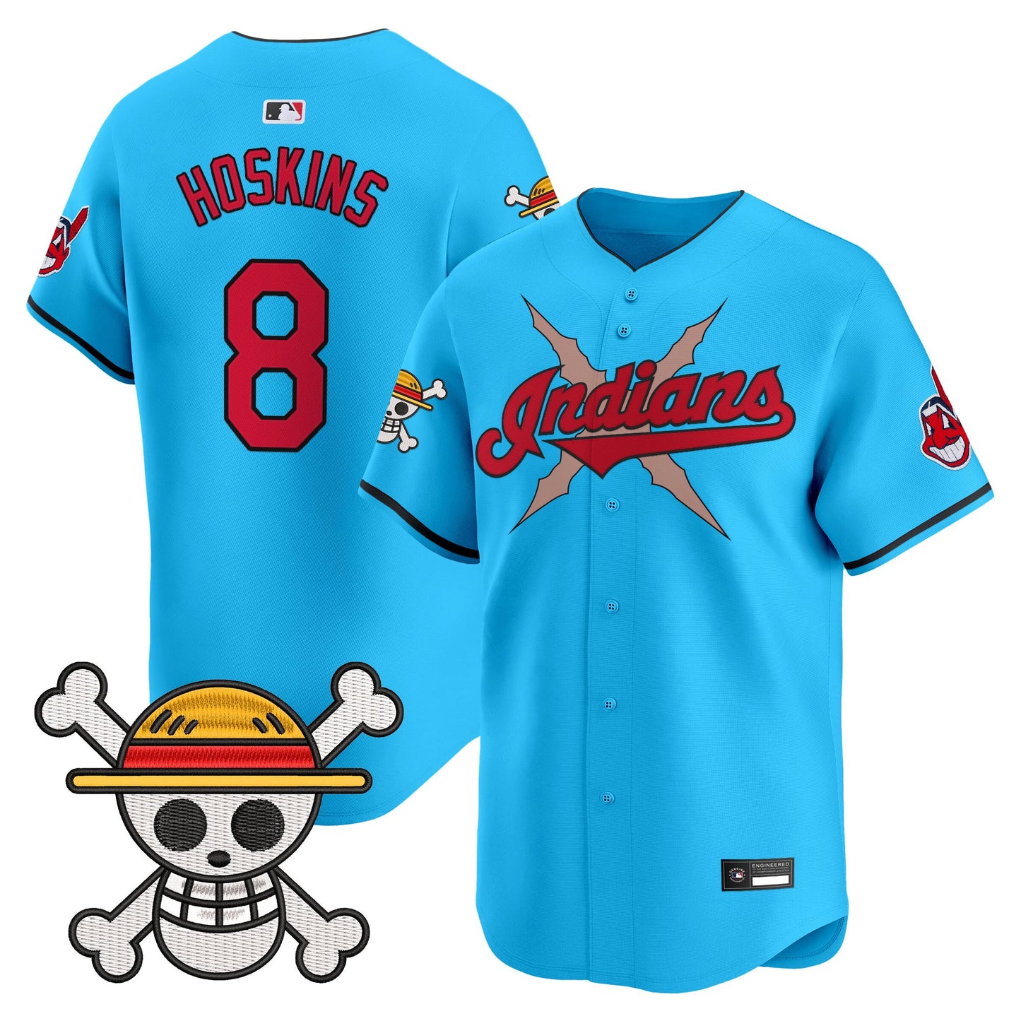 Men's Cleveland Indians x One Piece Vapor Premier Limited Jersey - Stitched