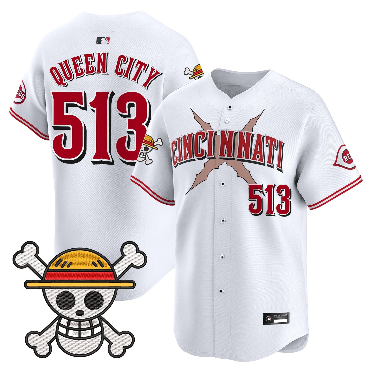 Men's Cincinnati Reds x One Piece Vapor Premier Limited Jersey - Stitched