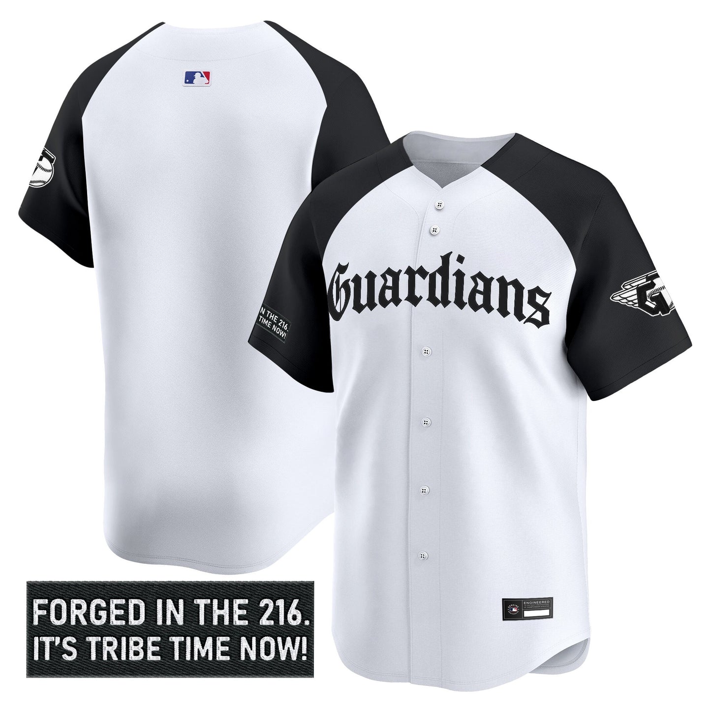 Men's Cleveland Guardians 'Gothic Iron Edition' Vapor Premier Limited Jersey - All Stitched