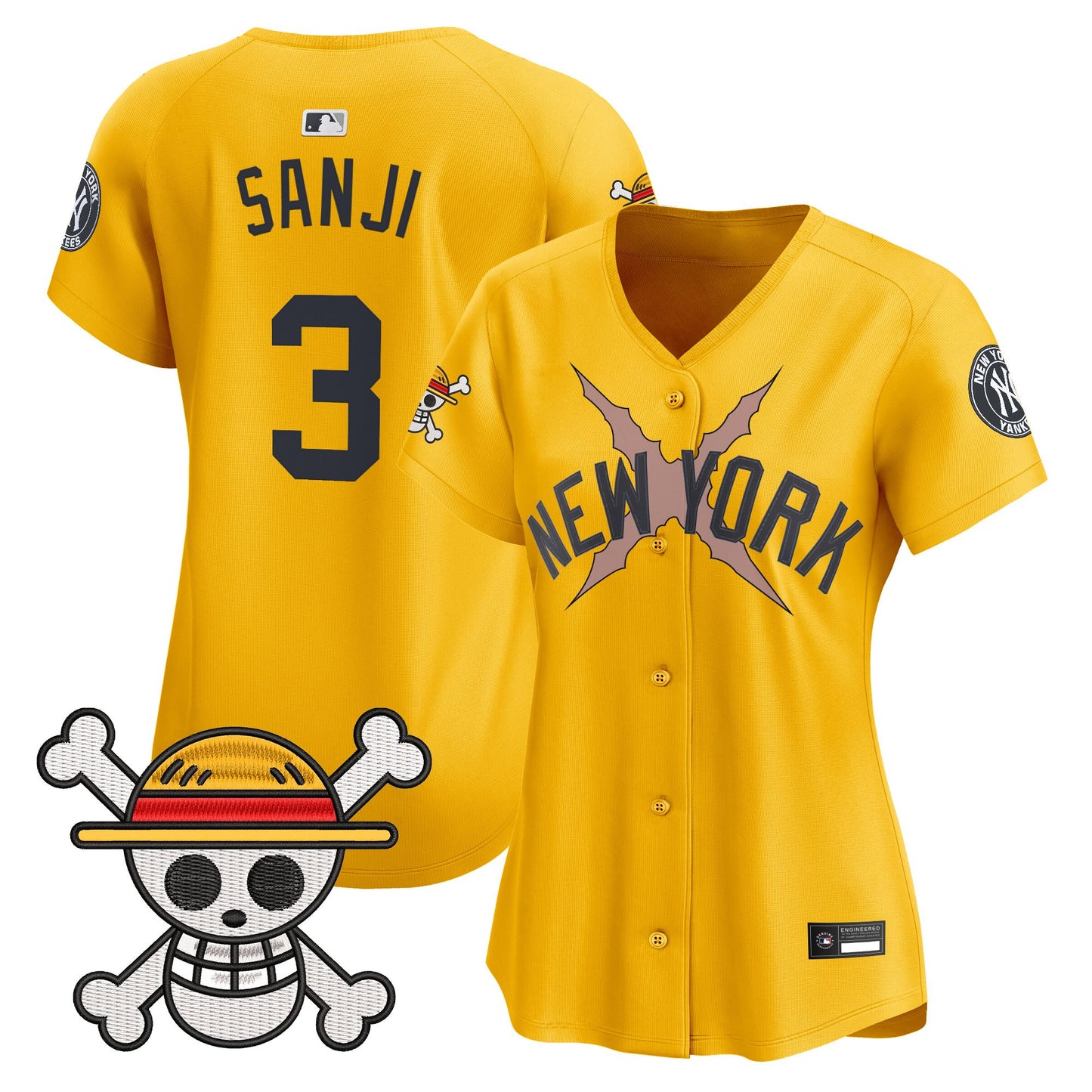 Women's New York Yankees x One Piece Vapor Premier Limited Jersey - Stitched