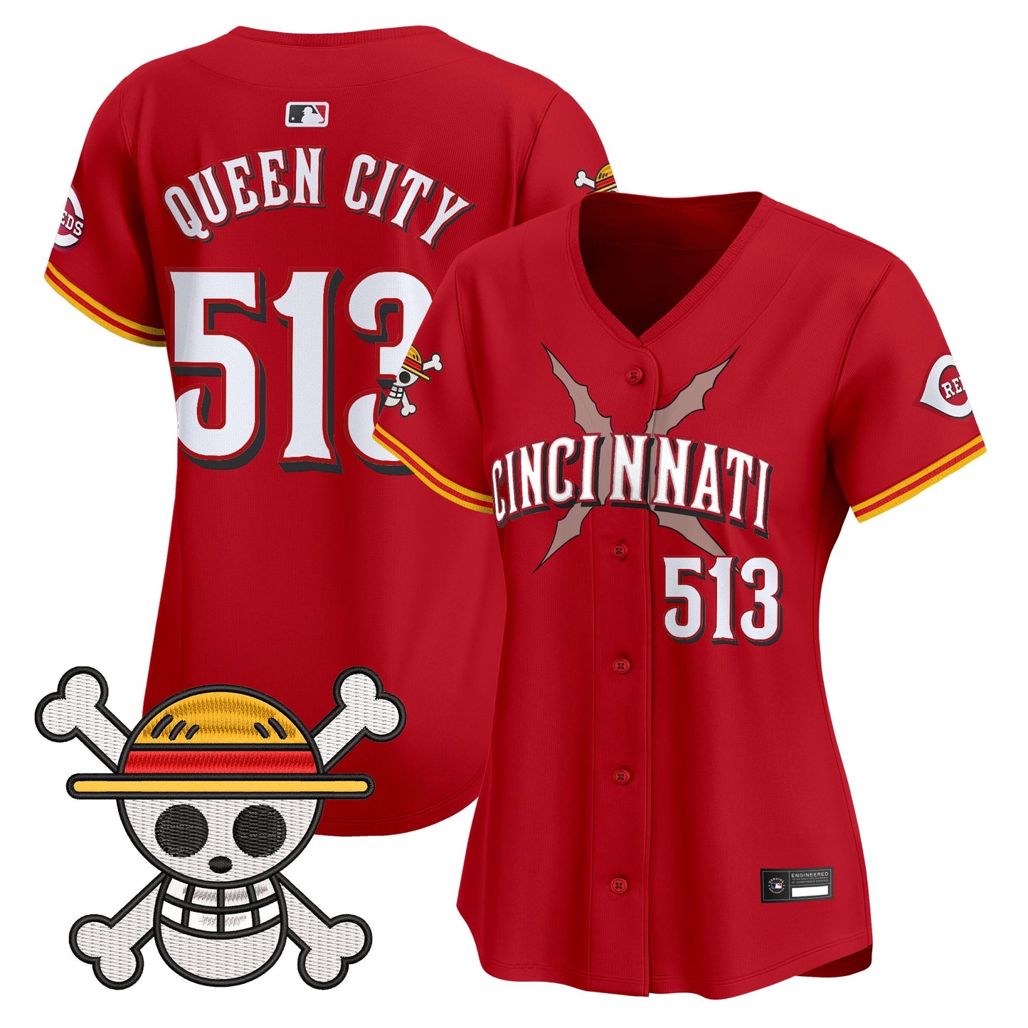 Women's Cincinnati Reds x One Piece Vapor Premier Limited Jersey - Stitched