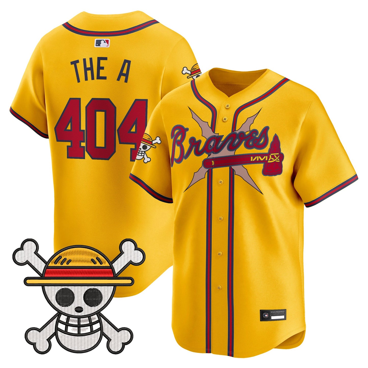 Men's Atlanta Braves x One Piece Vapor Premier Limited Jersey - Stitched