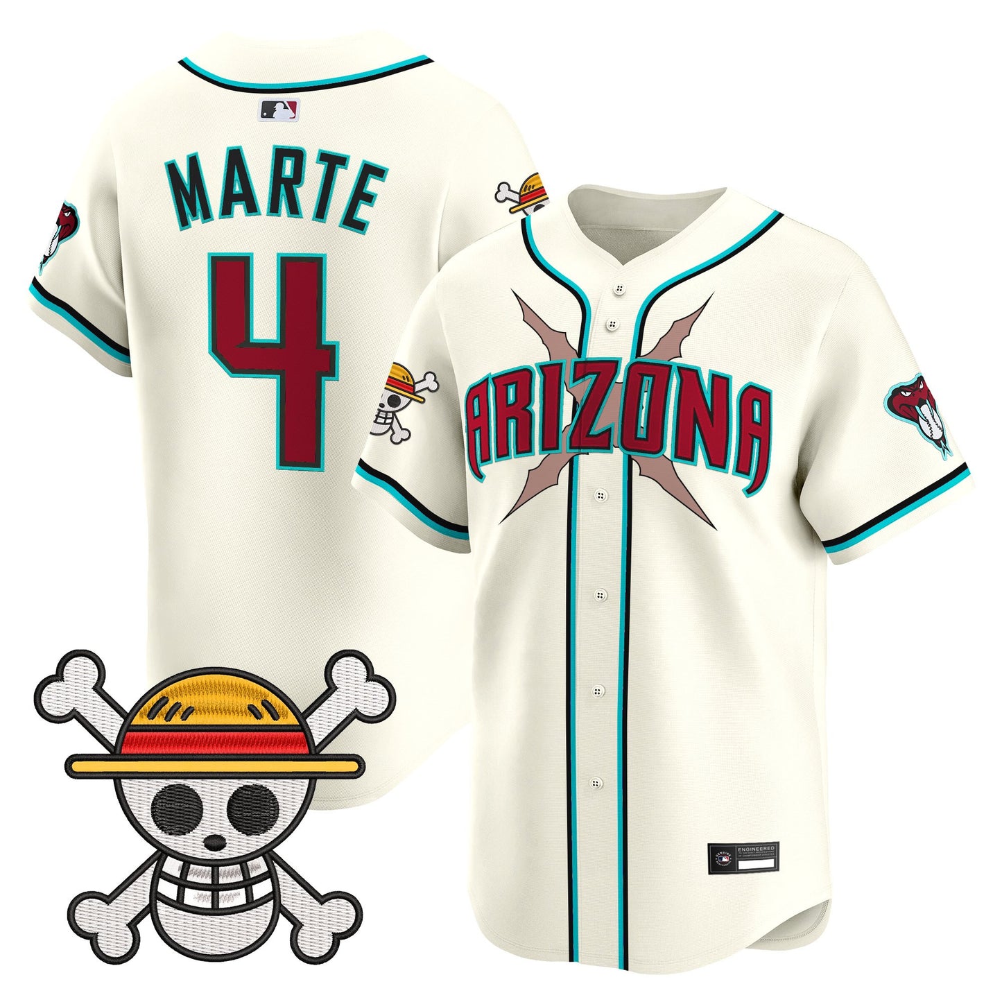 Men's Diamondbacks x One Piece Vapor Premier Limited Jersey - Stitched