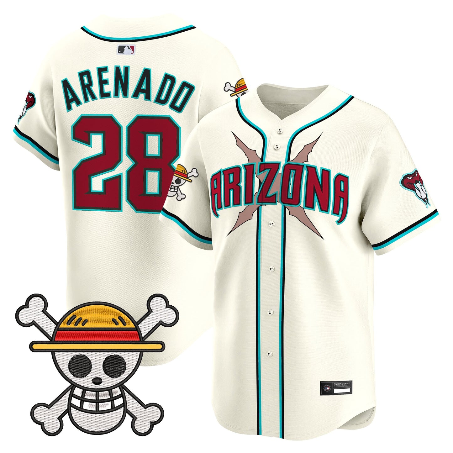 Men's Diamondbacks x One Piece Vapor Premier Limited Jersey - Stitched