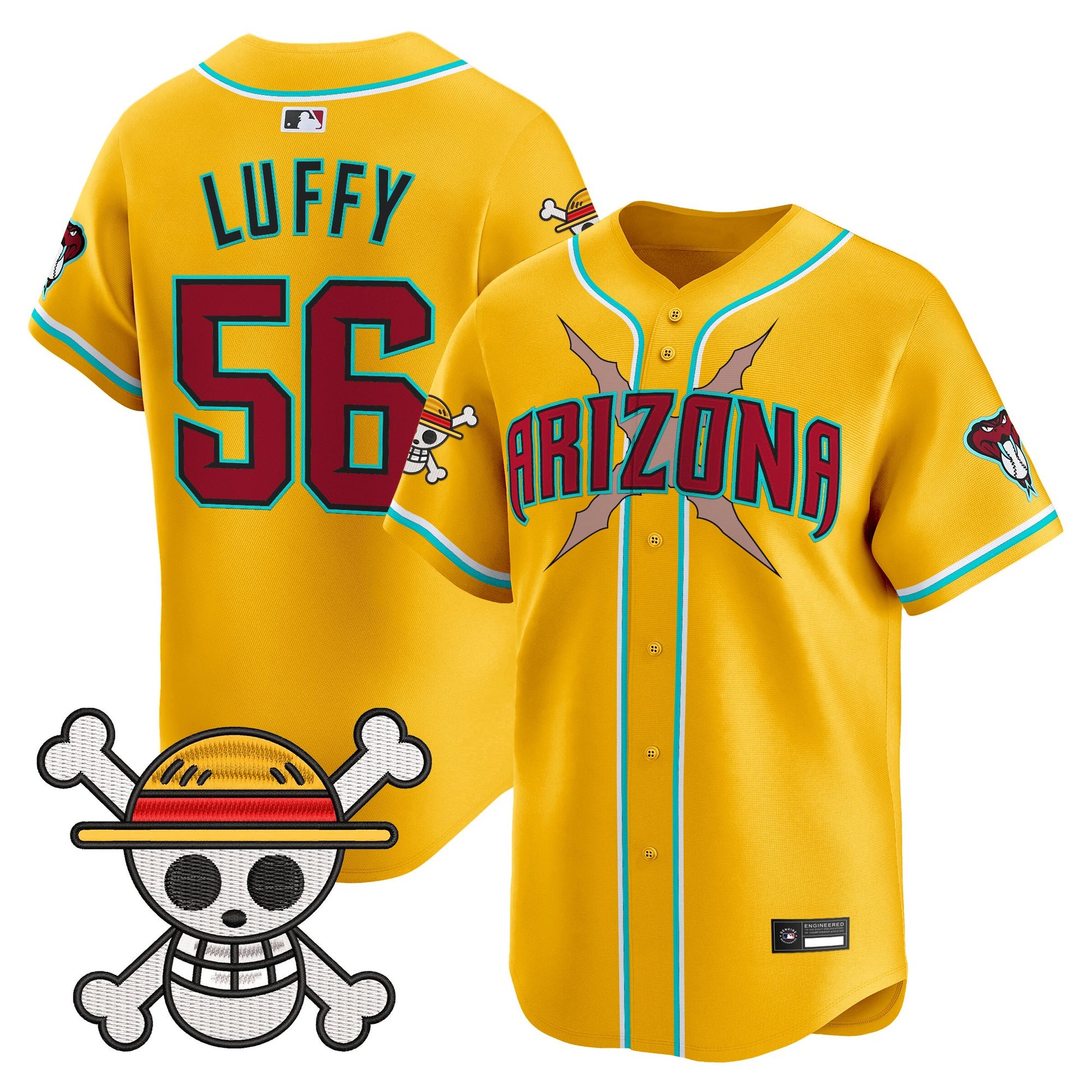 Men's Diamondbacks x One Piece Vapor Premier Limited Jersey - Stitched