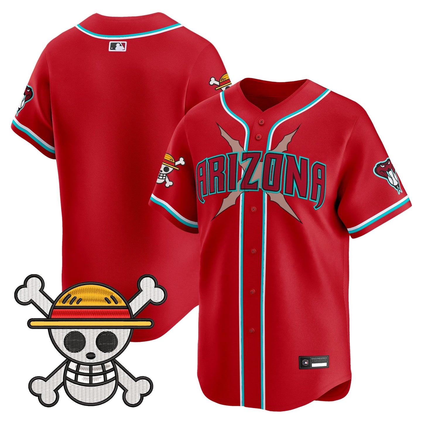 Men's Diamondbacks x One Piece Vapor Premier Limited Jersey - Stitched
