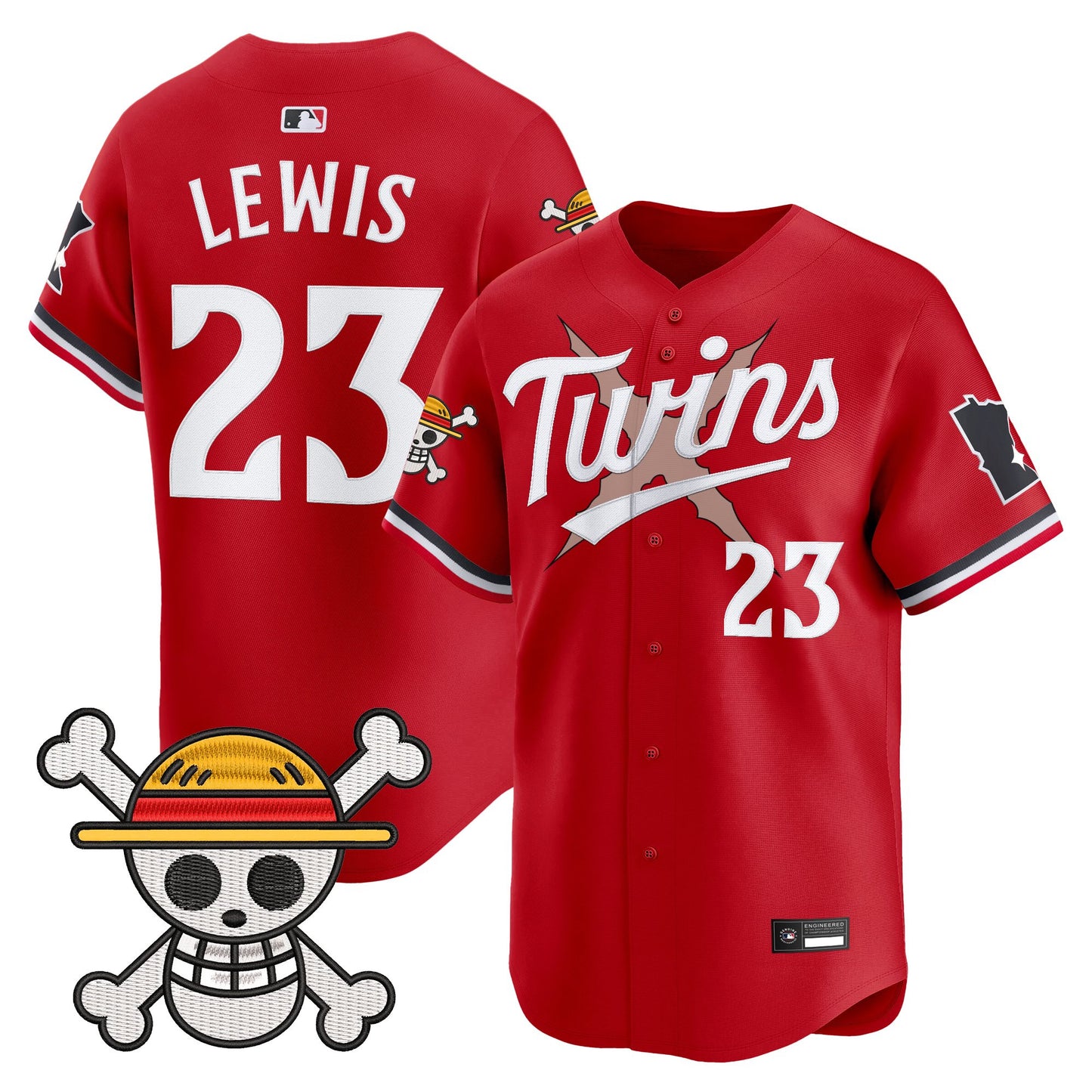Men's Minnesota Twins x One Piece Vapor Premier Limited Jersey - Stitched