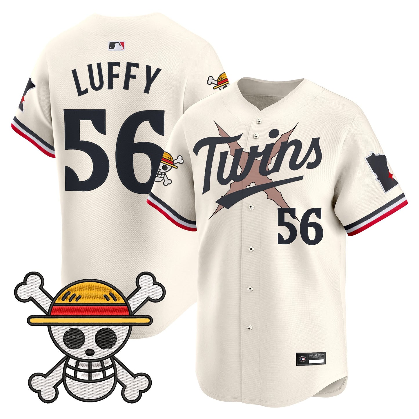 Men's Minnesota Twins x One Piece Vapor Premier Limited Jersey - Stitched