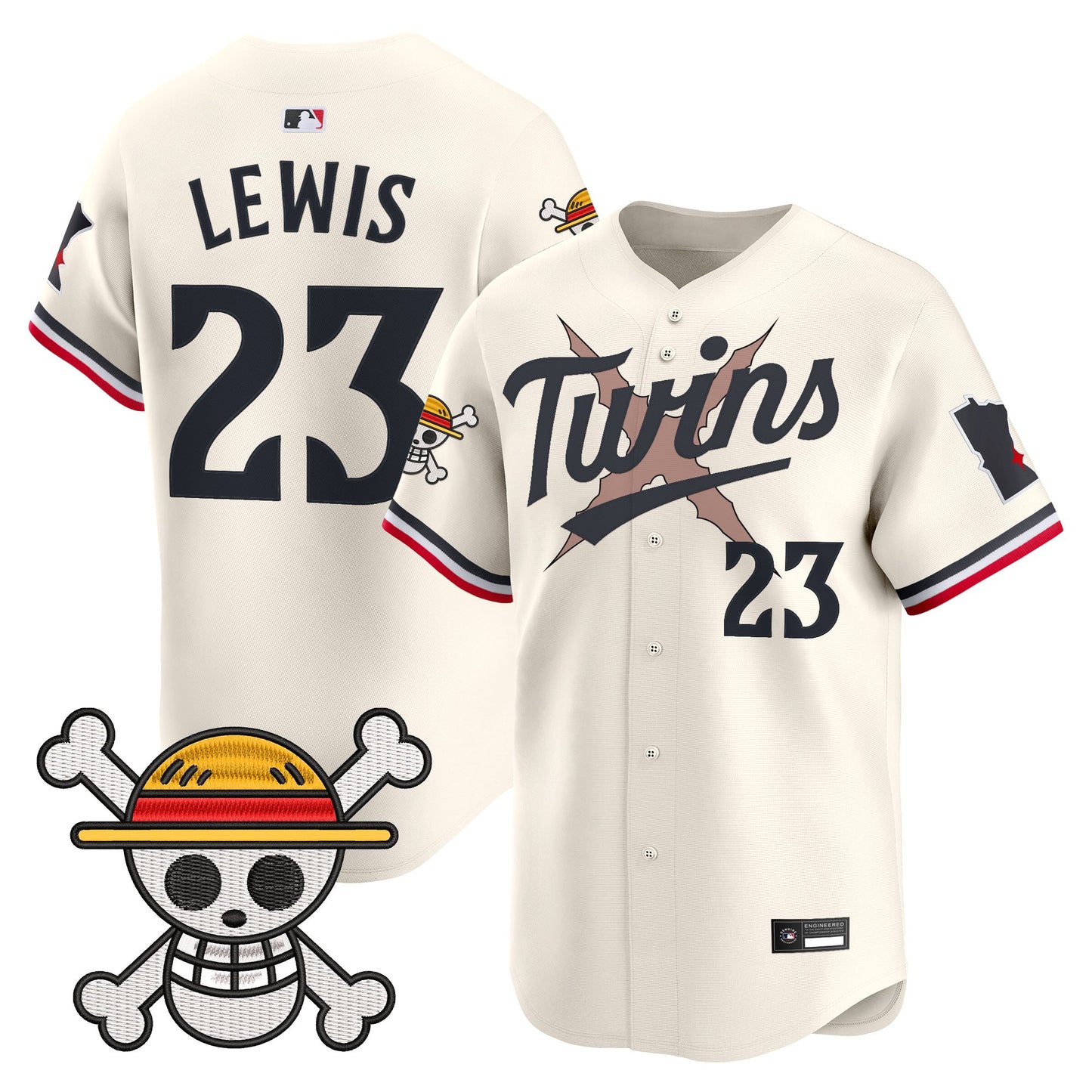 Men's Minnesota Twins x One Piece Vapor Premier Limited Jersey - Stitched
