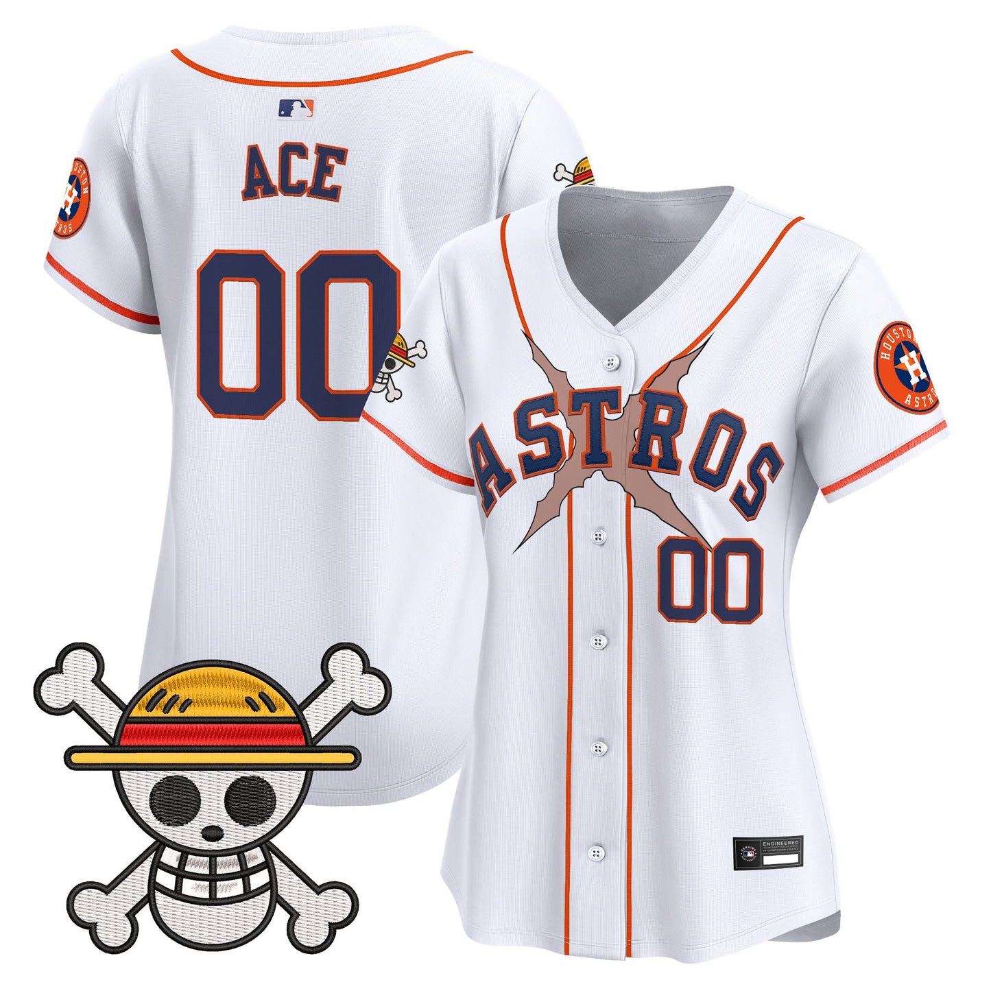 Women's Houston Astros x One Piece Vapor Premier Limited Jersey - Stitched