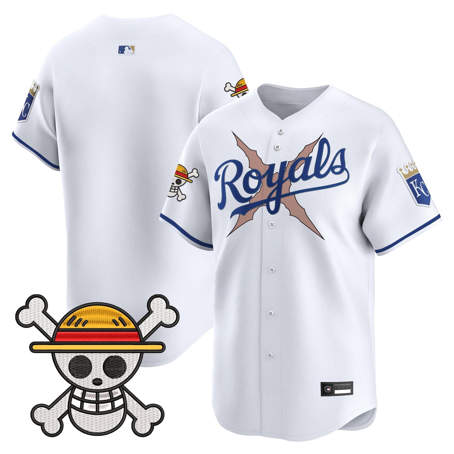 Men's Kansas City Royals x One Piece Vapor Premier Limited Jersey - Stitched
