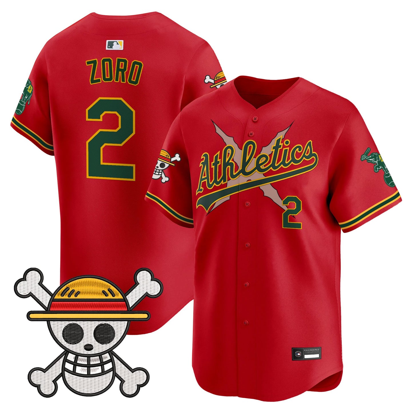 Men's Athletics x One Piece Vapor Premier Limited Jersey - Stitched