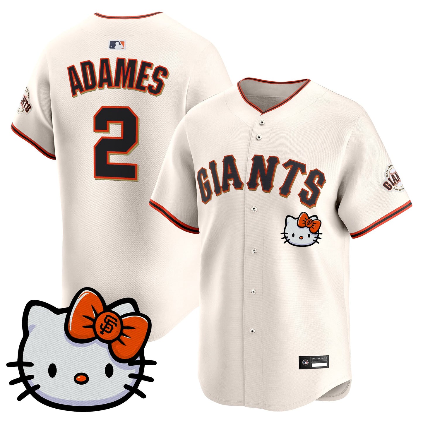 Unisex San Francisco Giants Hello Kitty Vapor Premier Limited Jersey – All Stitched