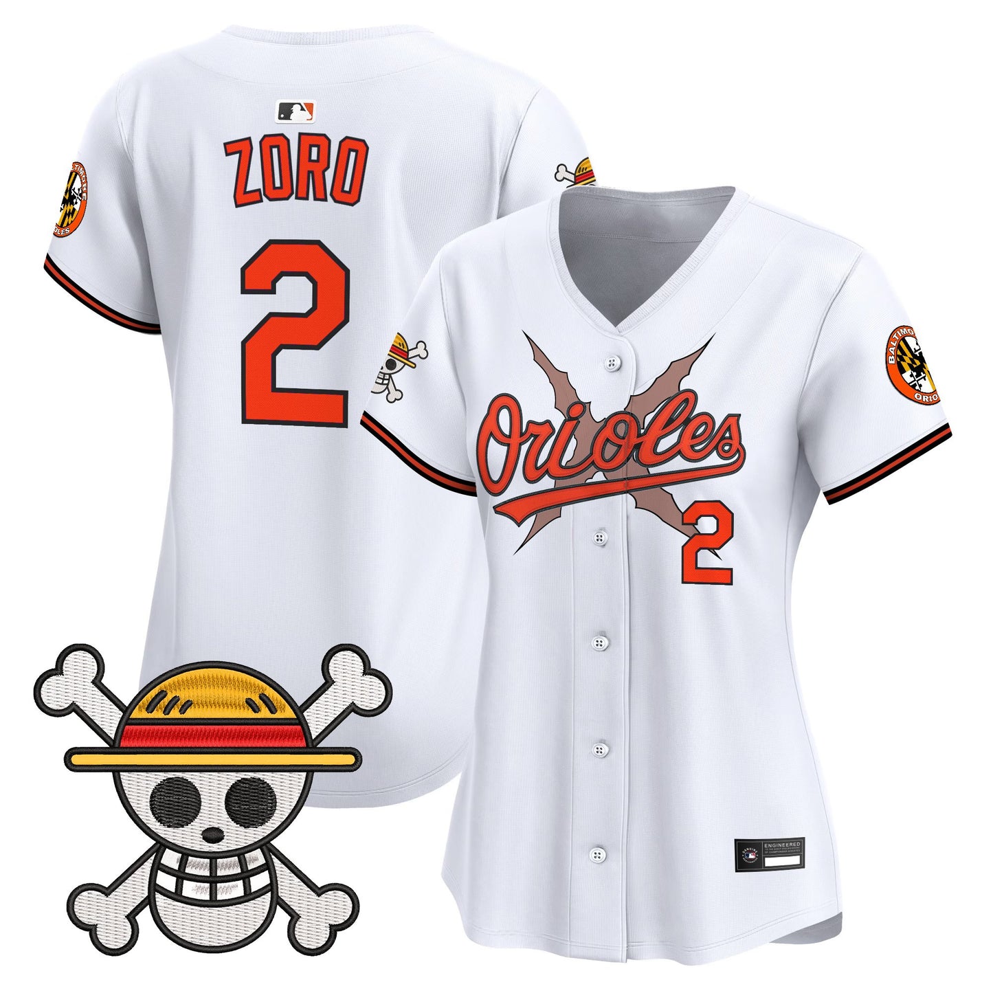 Women's Baltimore Orioles x One Piece Vapor Premier Limited Jersey - Stitched