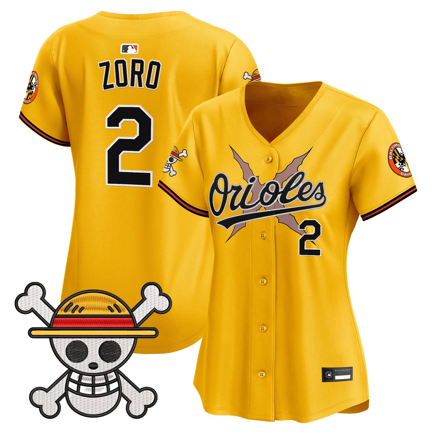 Women's Baltimore Orioles x One Piece Vapor Premier Limited Jersey - Stitched