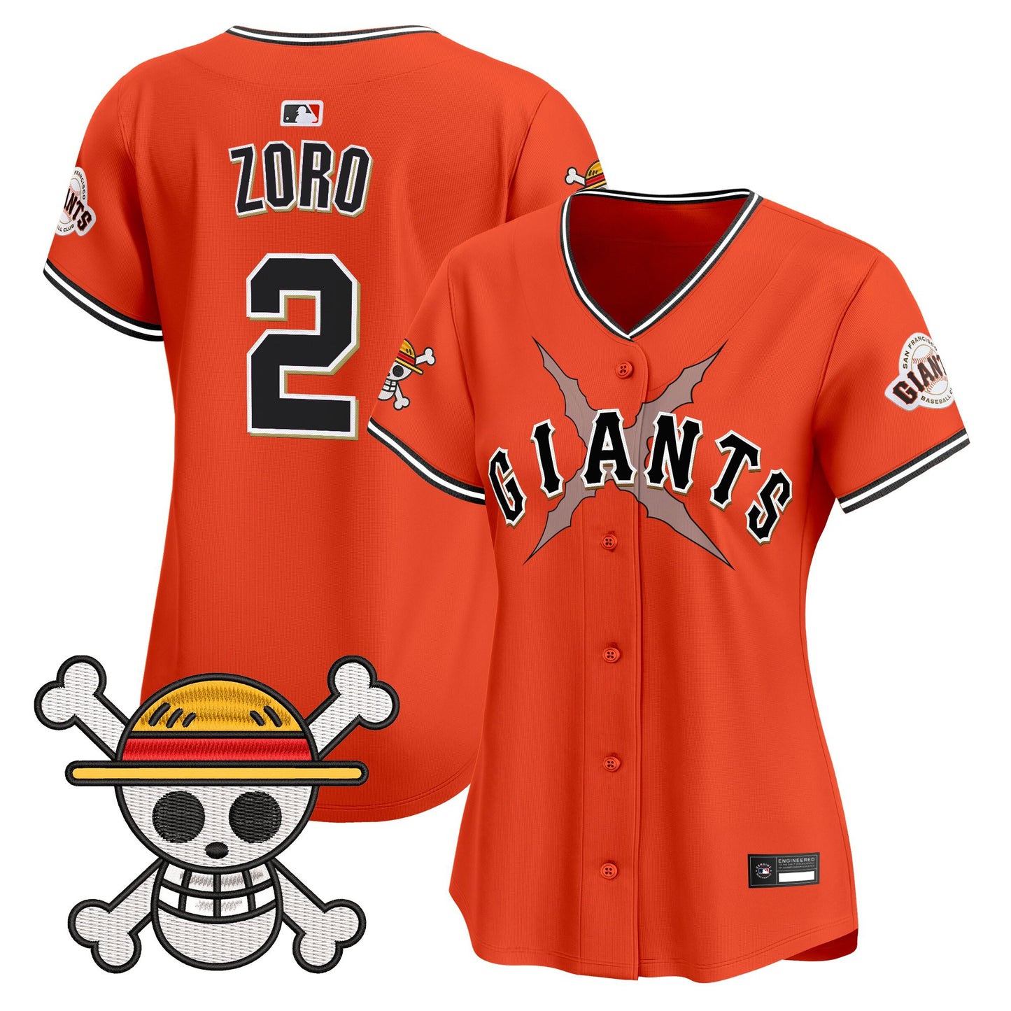 Women's San Francisco Giants x One Piece Vapor Premier Limited Jersey - Stitched