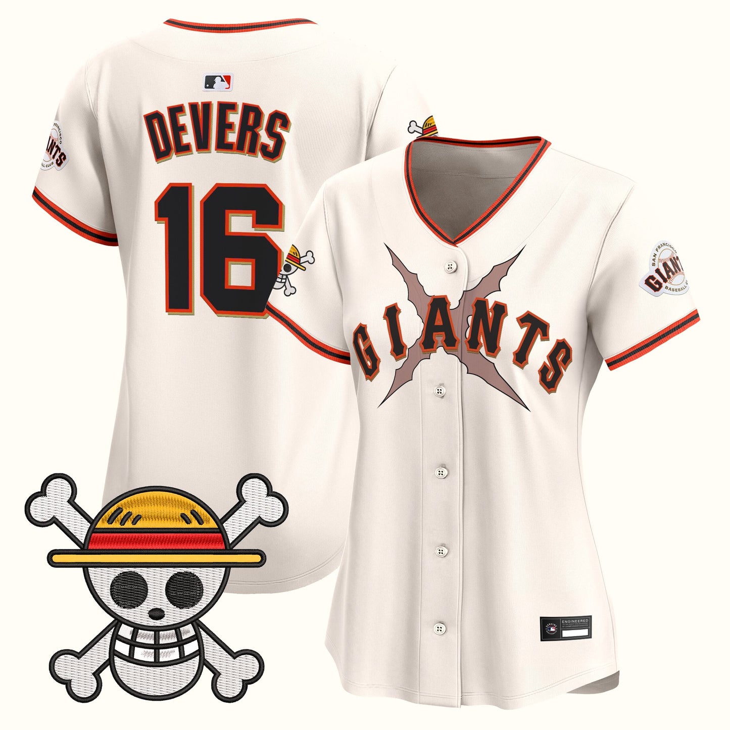 Women's San Francisco Giants x One Piece Vapor Premier Limited Jersey - Stitched