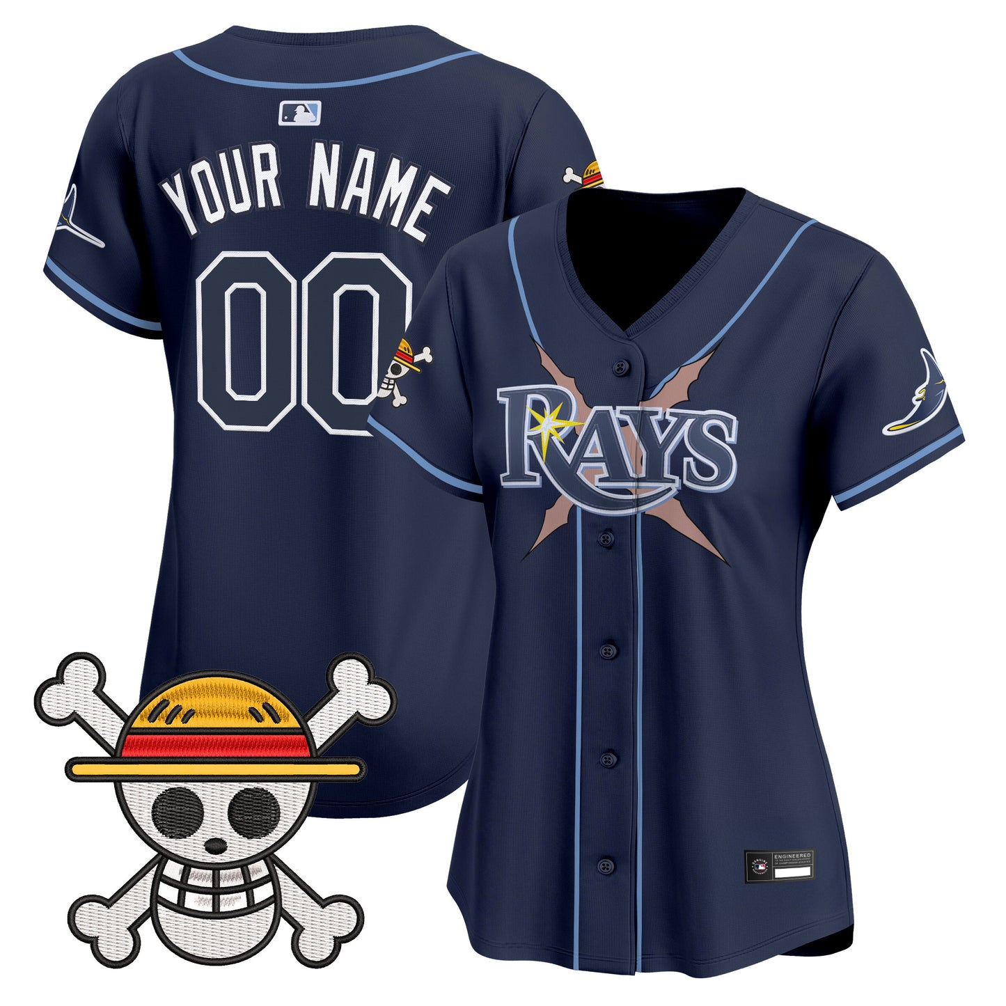 Tampa Bay Rays x One Piece Vapor Premier Limited Custom Jersey - Stitched