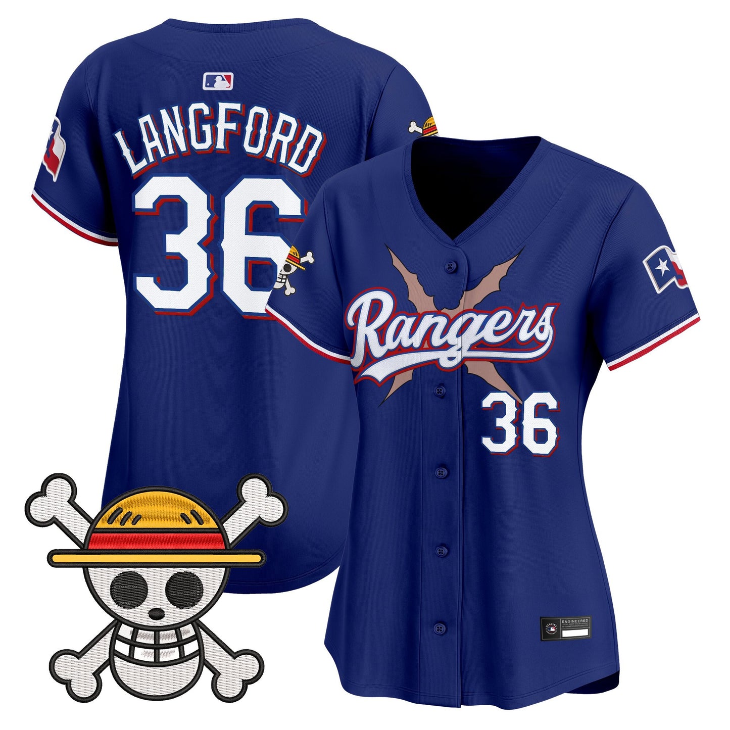 Women's Texas Rangers x One Piece Vapor Premier Limited Jersey - Stitched