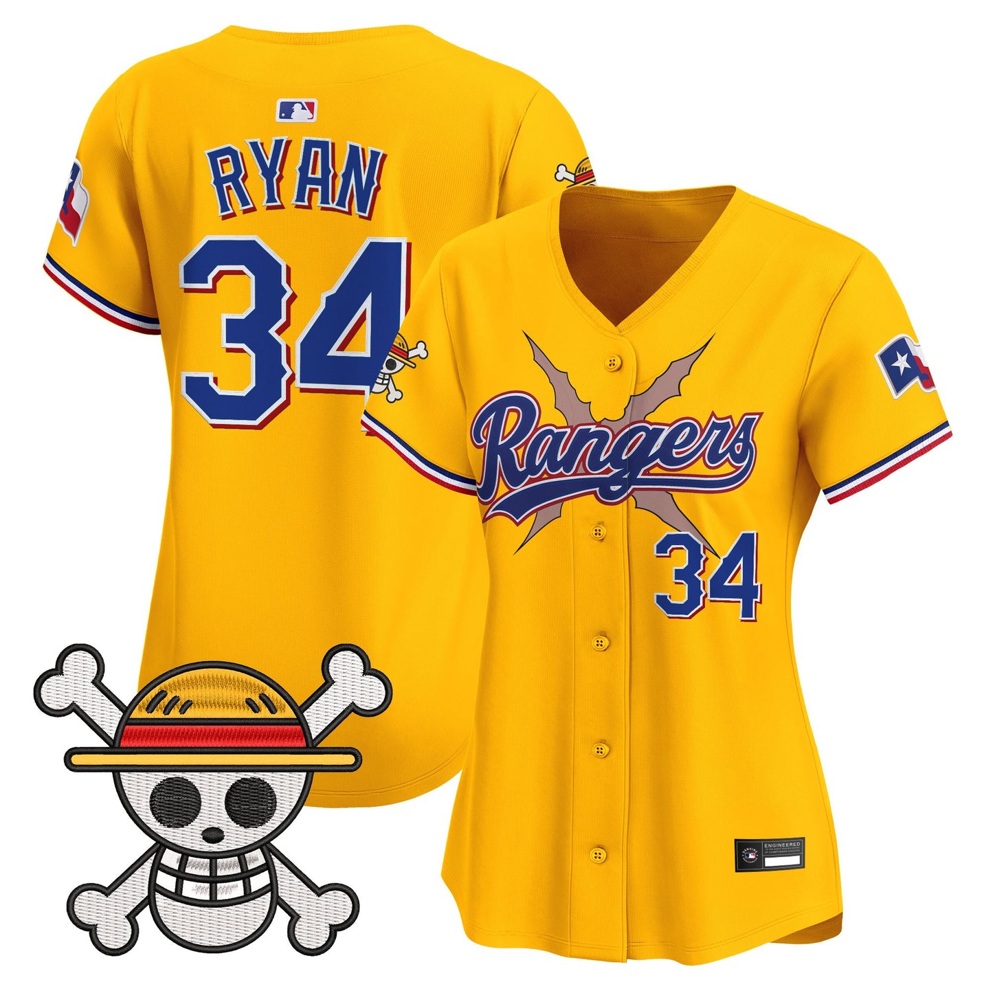 Women's Texas Rangers x One Piece Vapor Premier Limited Jersey - Stitched