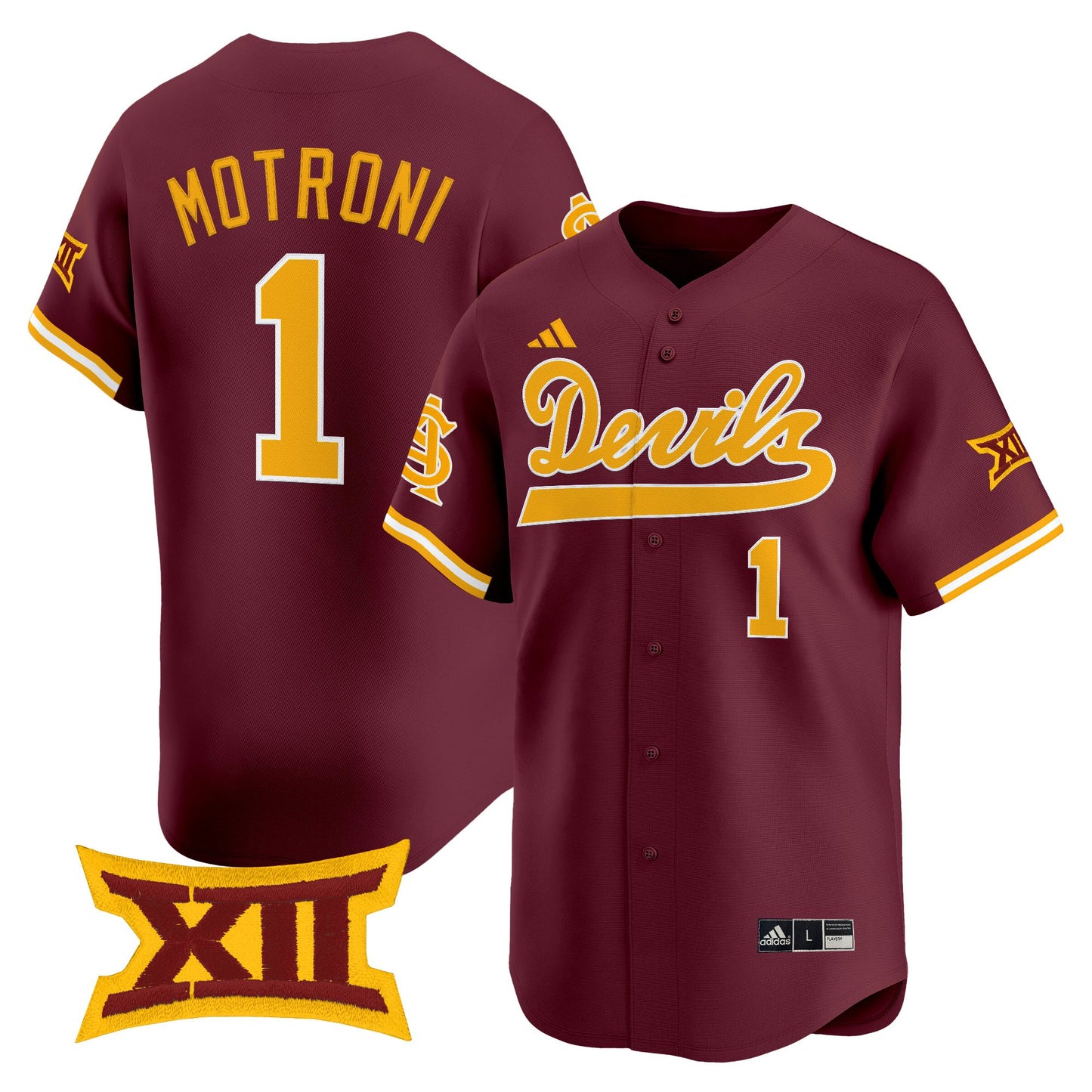 Men's size - Sun Devils Softball Vapor Premier Limited Jersey - All Stitched