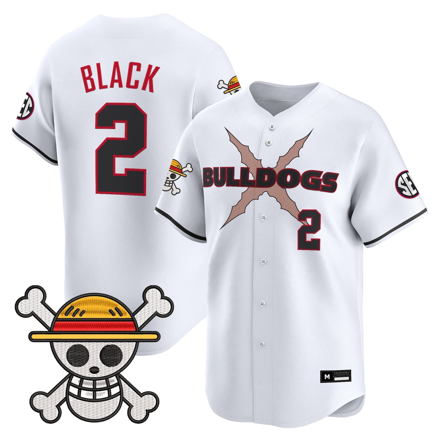Men's Georgia Bulldogs Baseball x One Piece Vapor Premier Limited Jersey - Stitched