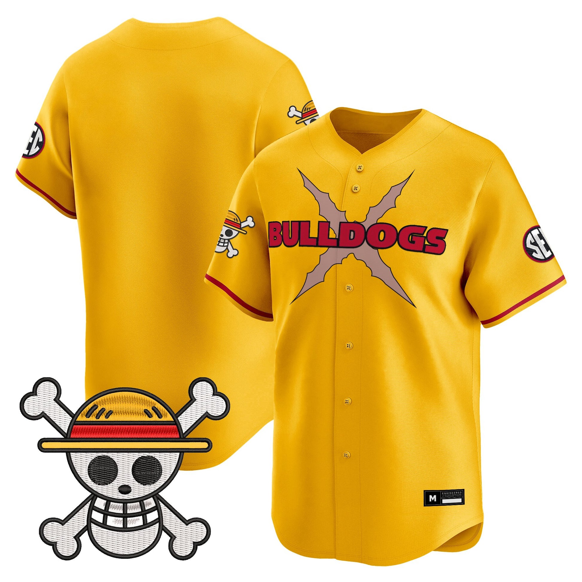 Men's Georgia Bulldogs Baseball x One Piece Vapor Premier Limited Jersey - Stitched