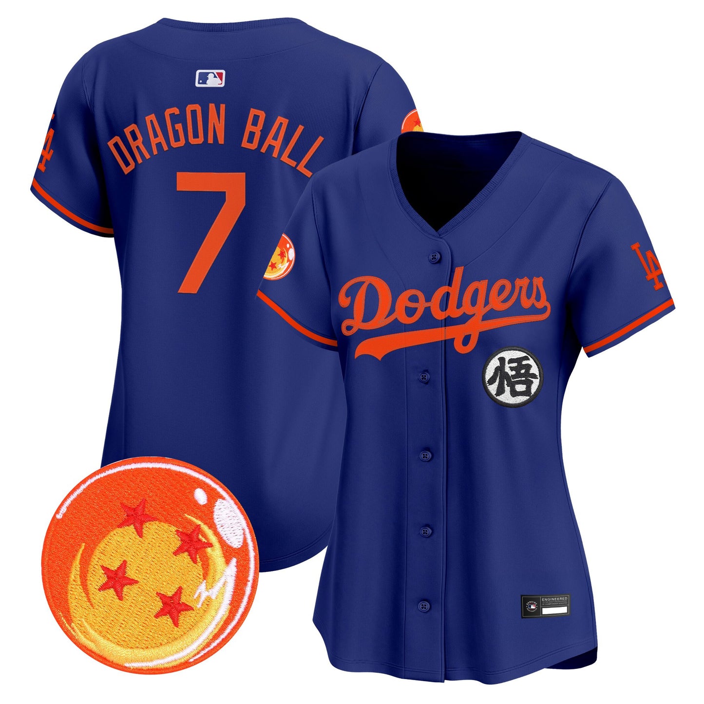 Women's Los Angeles Dodgers x Dragon Ball Vapor Premier Limited Jersey - All Stitched