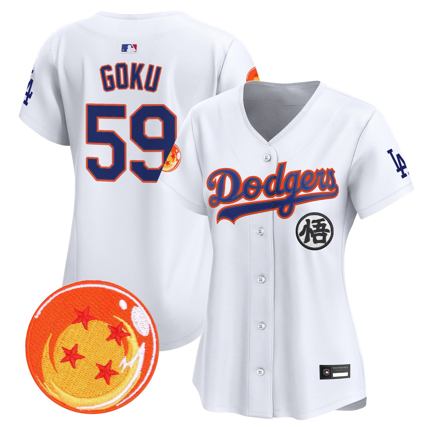 Women's Los Angeles Dodgers x Dragon Ball Vapor Premier Limited Jersey - All Stitched