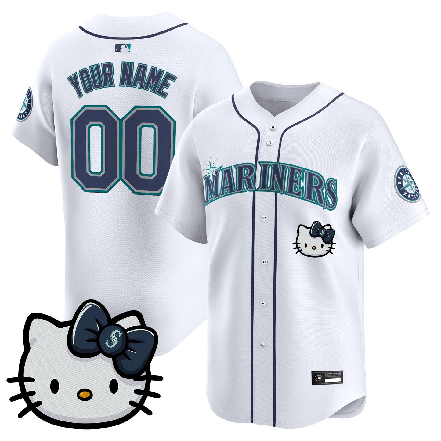 Seattle Mariners Hello Kitty Vapor Premier Limited Custom Jersey – All Stitched