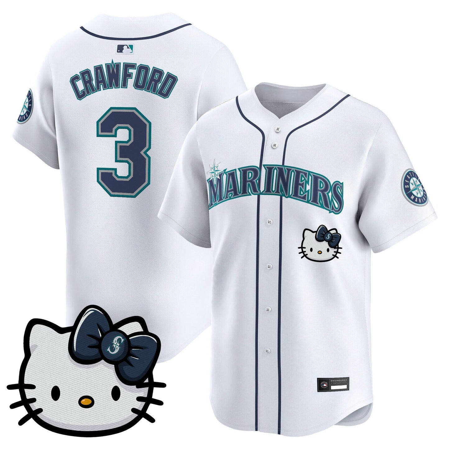 Unisex Seattle Mariners Hello Kitty Vapor Premier Limited Jersey – All Stitched