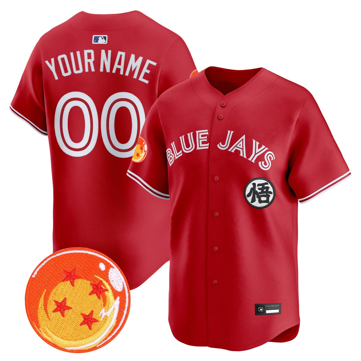 Blue Jays x Dragon Ball Vapor Premier Limited Custom Jersey - All Stitched