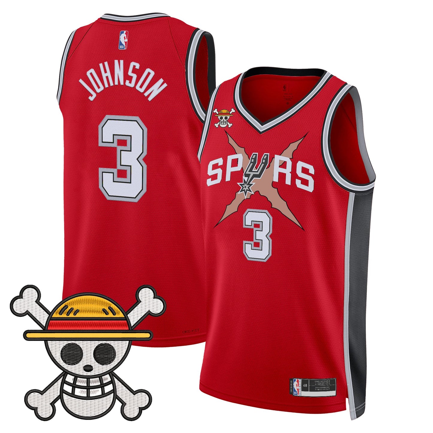 Men's San Antonio Spurs x One Piece Jersey Collection - Stitched