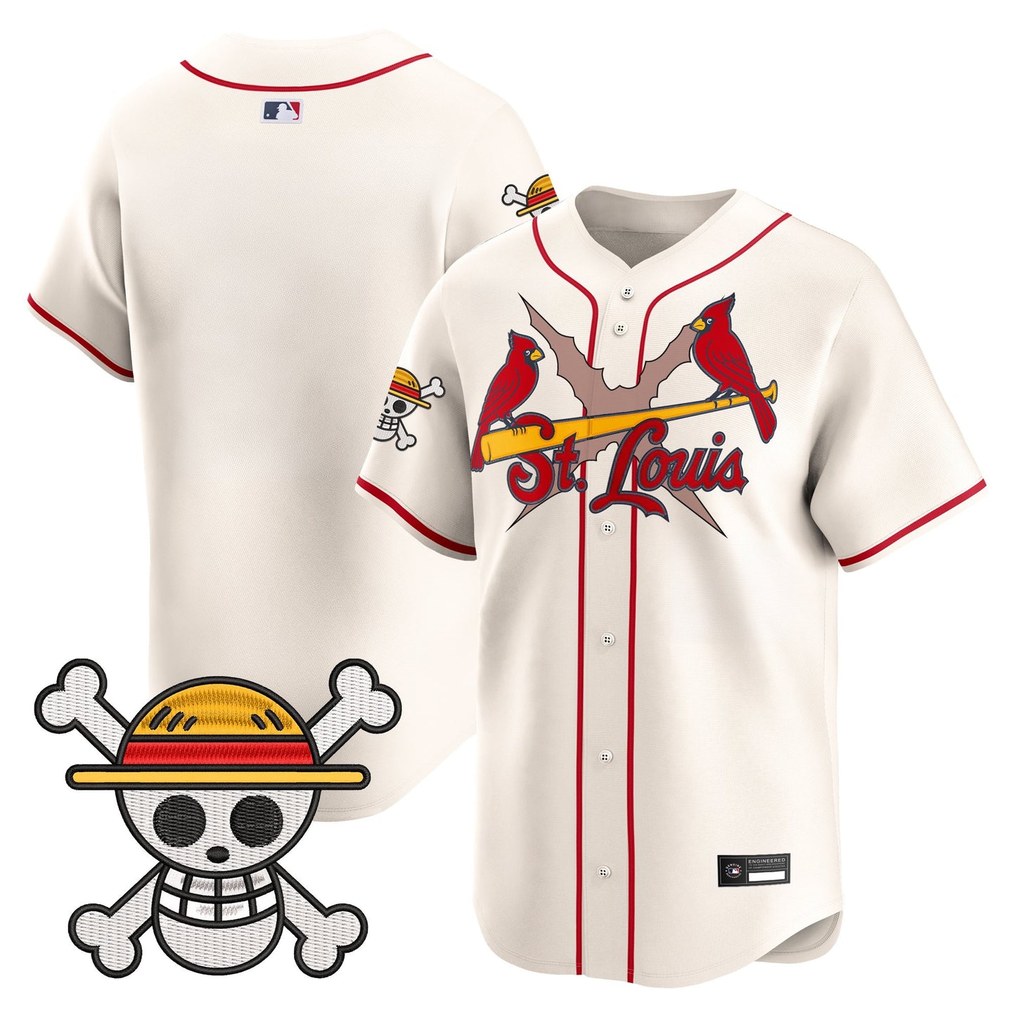 Men's St. Louis Cardinals x One Piece Vapor Premier Limited Jersey - Stitched