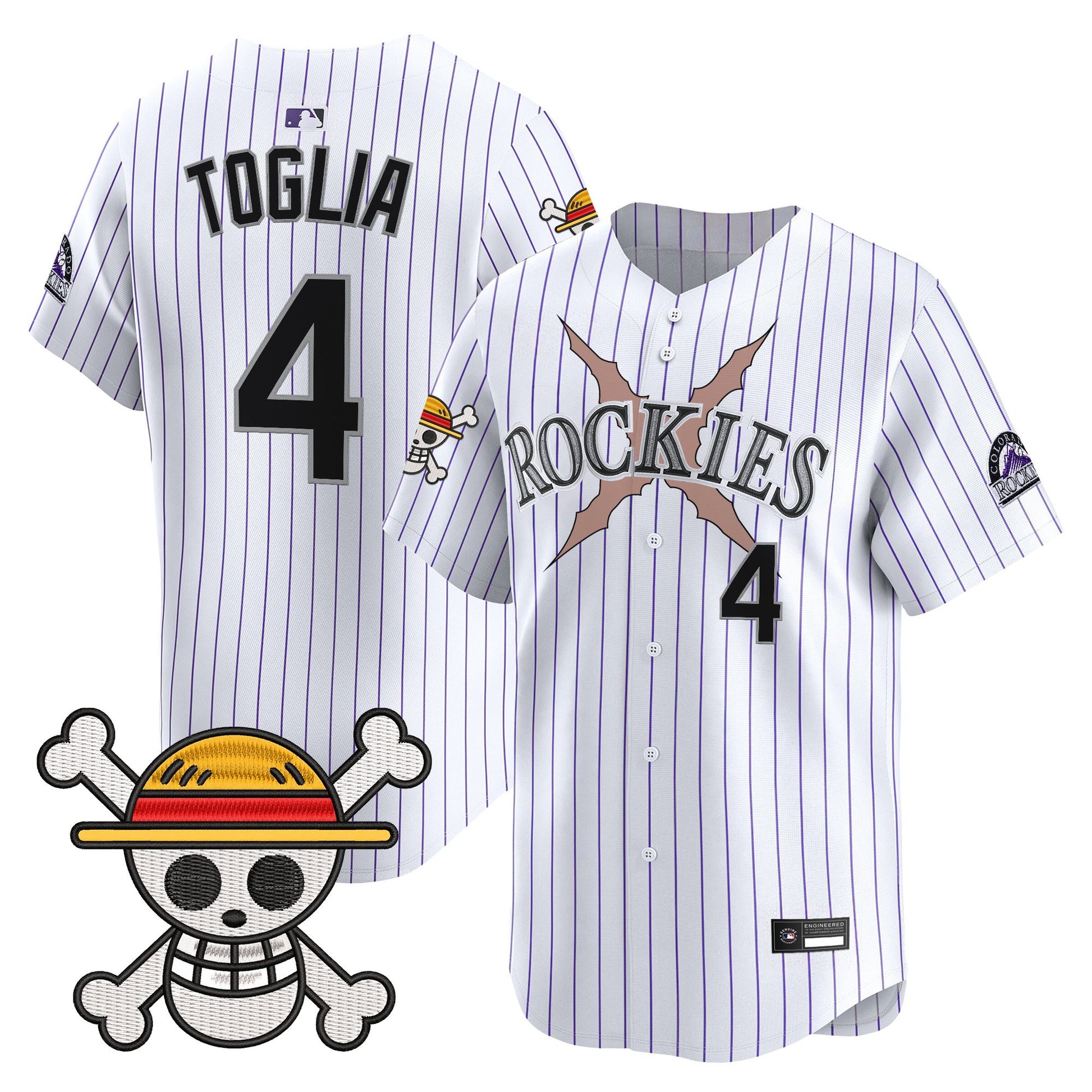 Men's Colorado Rockies x One Piece Vapor Premier Limited Jersey - Stitched