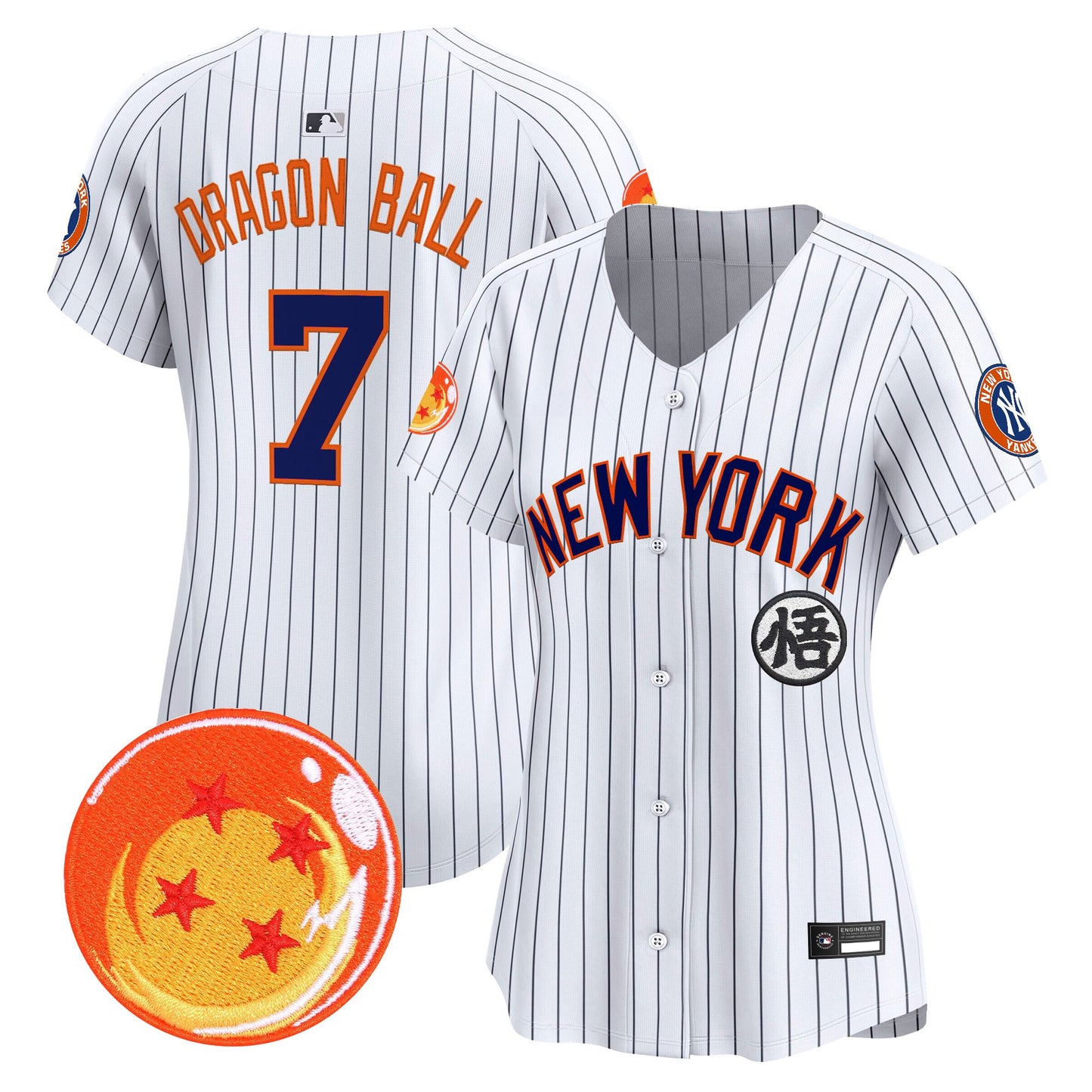 Women's New York Yankees x Dragon Ball Vapor Premier Limited Jersey - All Stitched