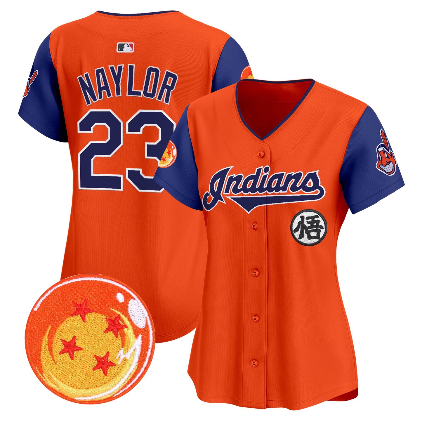 Women's Cleveland Indians x Dragon Ball Vapor Premier Limited Jersey - All Stitched