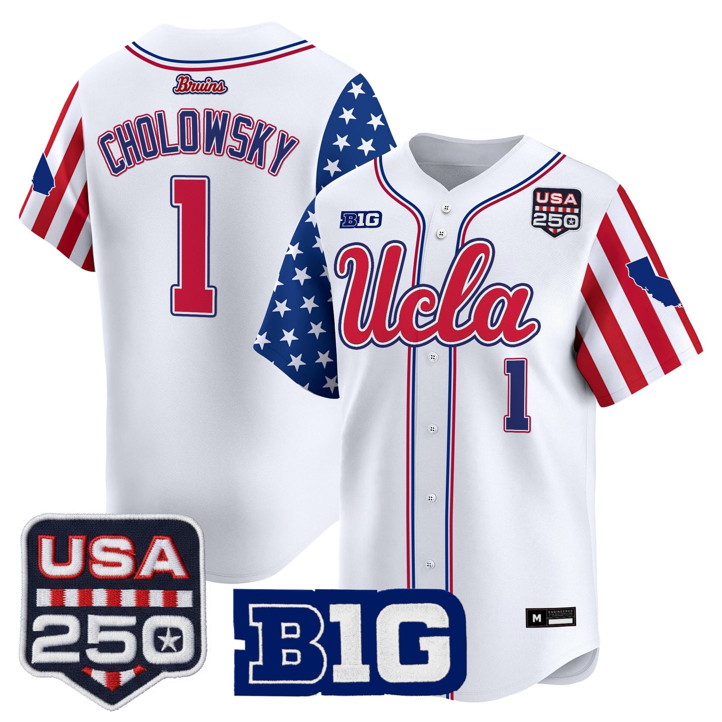 Men's UCLA Bruins "America 250 Edition" Vapor Premier Limited Jersey - All Stitched