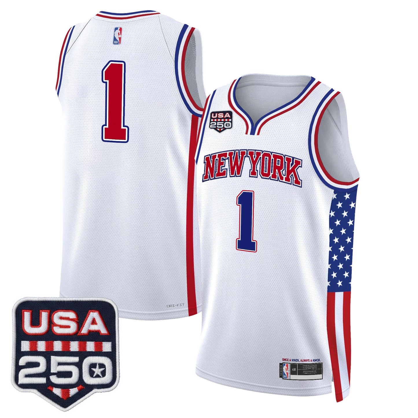 Men's New York Knicks "America 250 Edition" Swingman Jersey - All Stitched