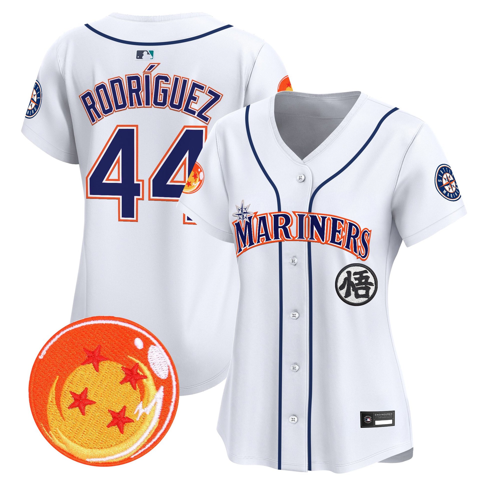 Women's Seattle Mariners x Dragon Ball Vapor Premier Limited Jersey - All Stitched