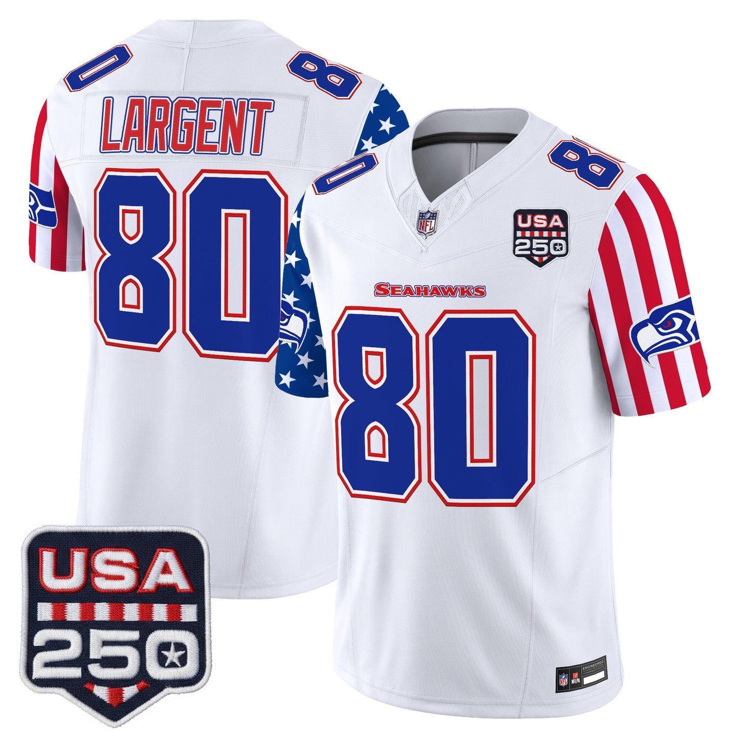 Men's Seattle Seahawks "America 250 Edition" Vapor Limited Jersey - All Stitched