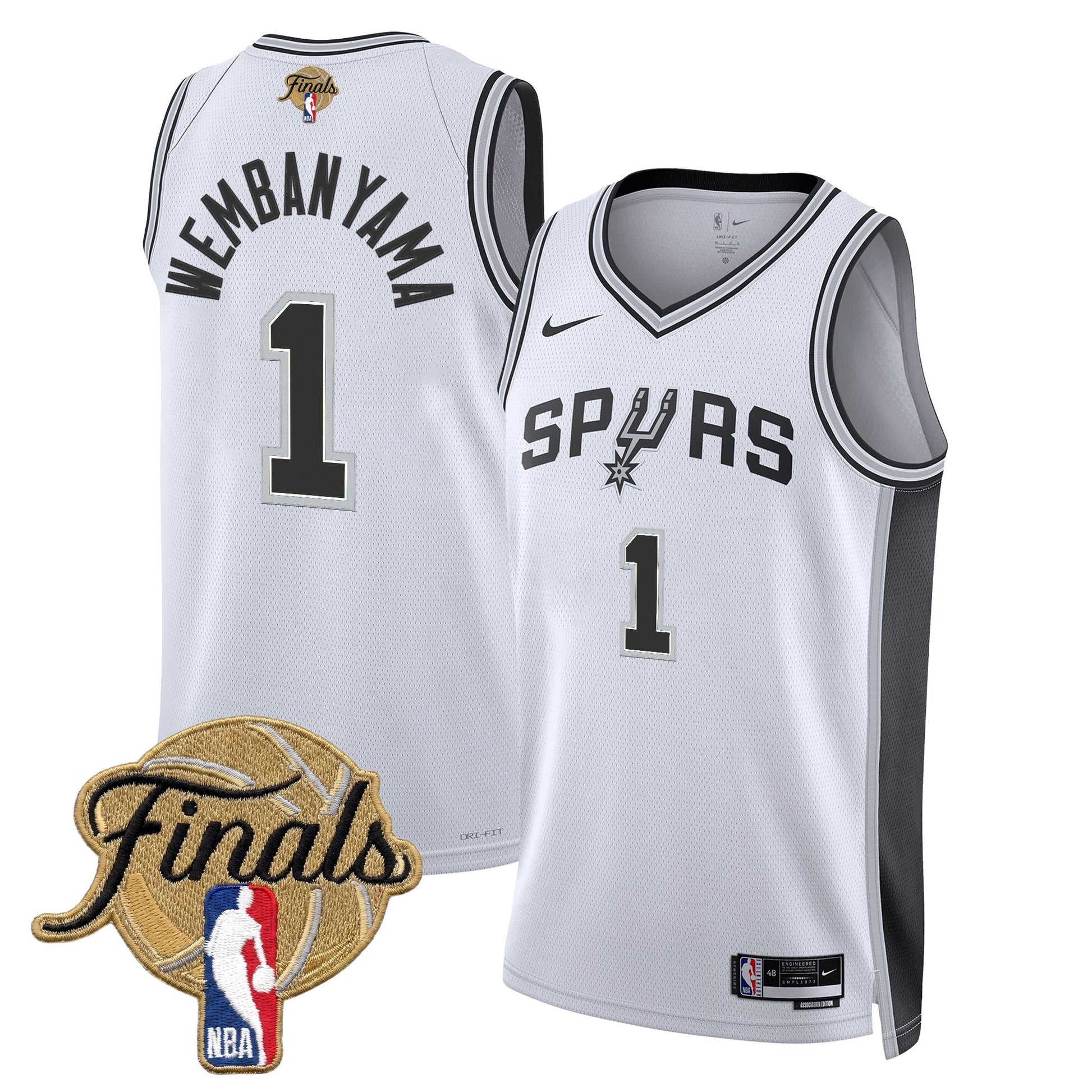 Men's San Antonio Spurs 2026 Finals Swingman Jersey - All Stitched