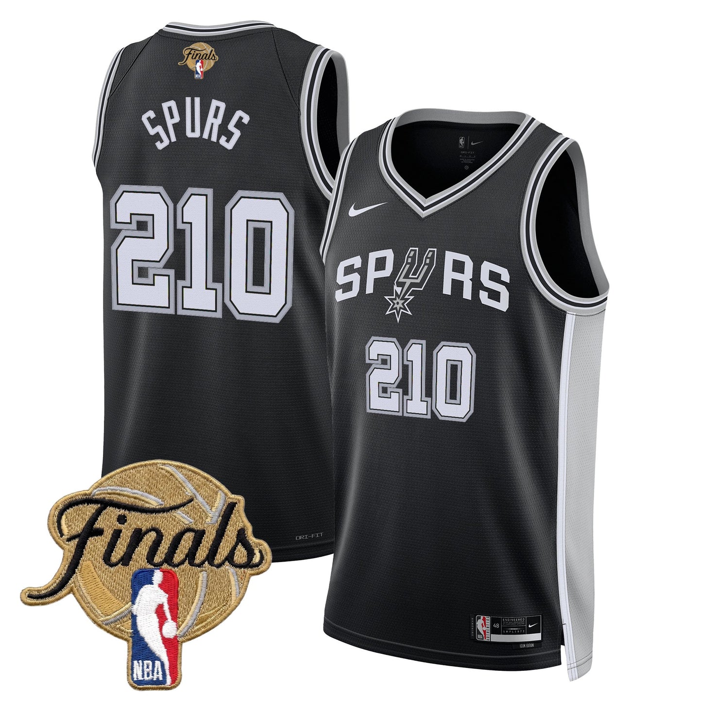 Men's San Antonio Spurs 2026 Finals Swingman Jersey - All Stitched