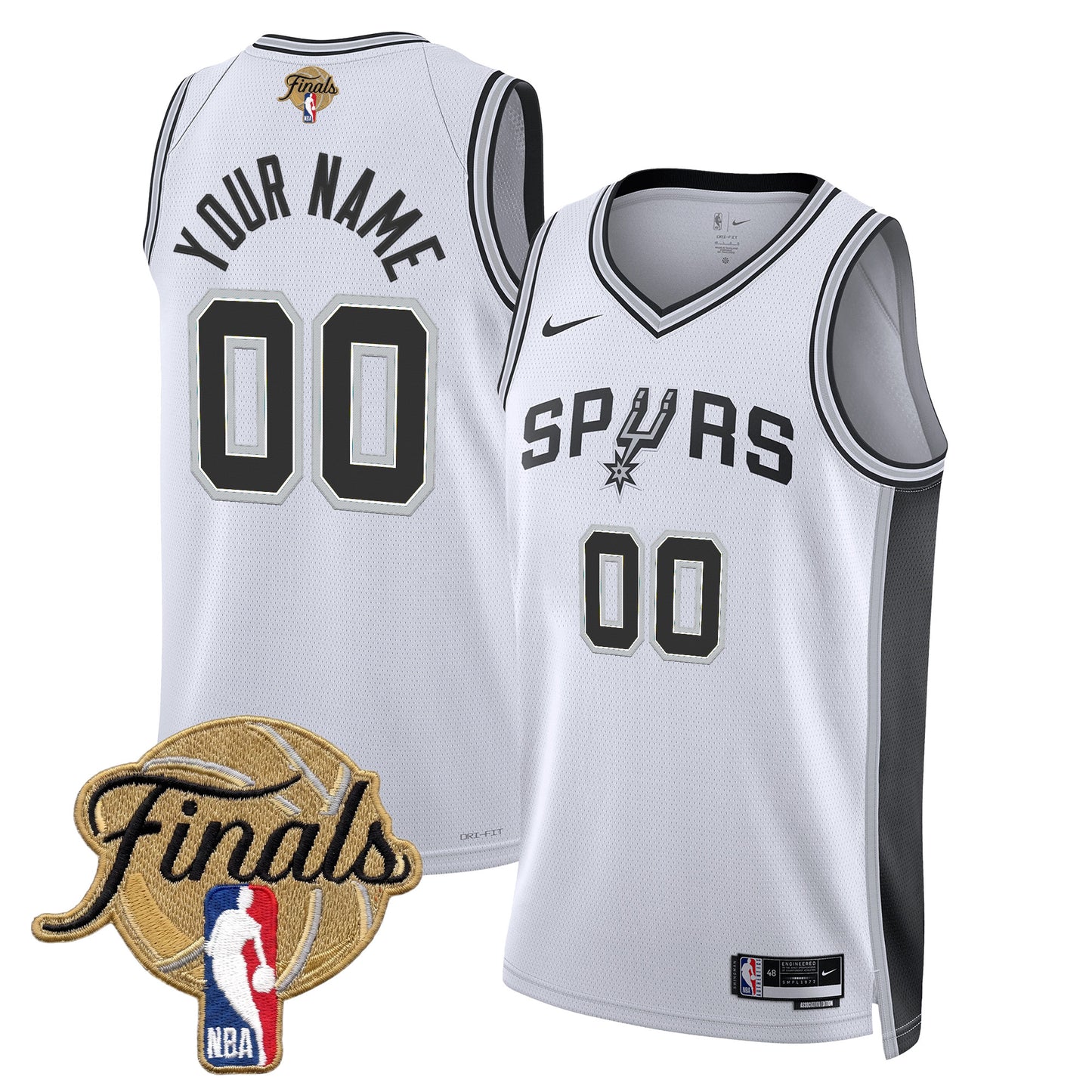 San Antonio Spurs 2026 Finals Custom Swingman Jersey - All Stitched