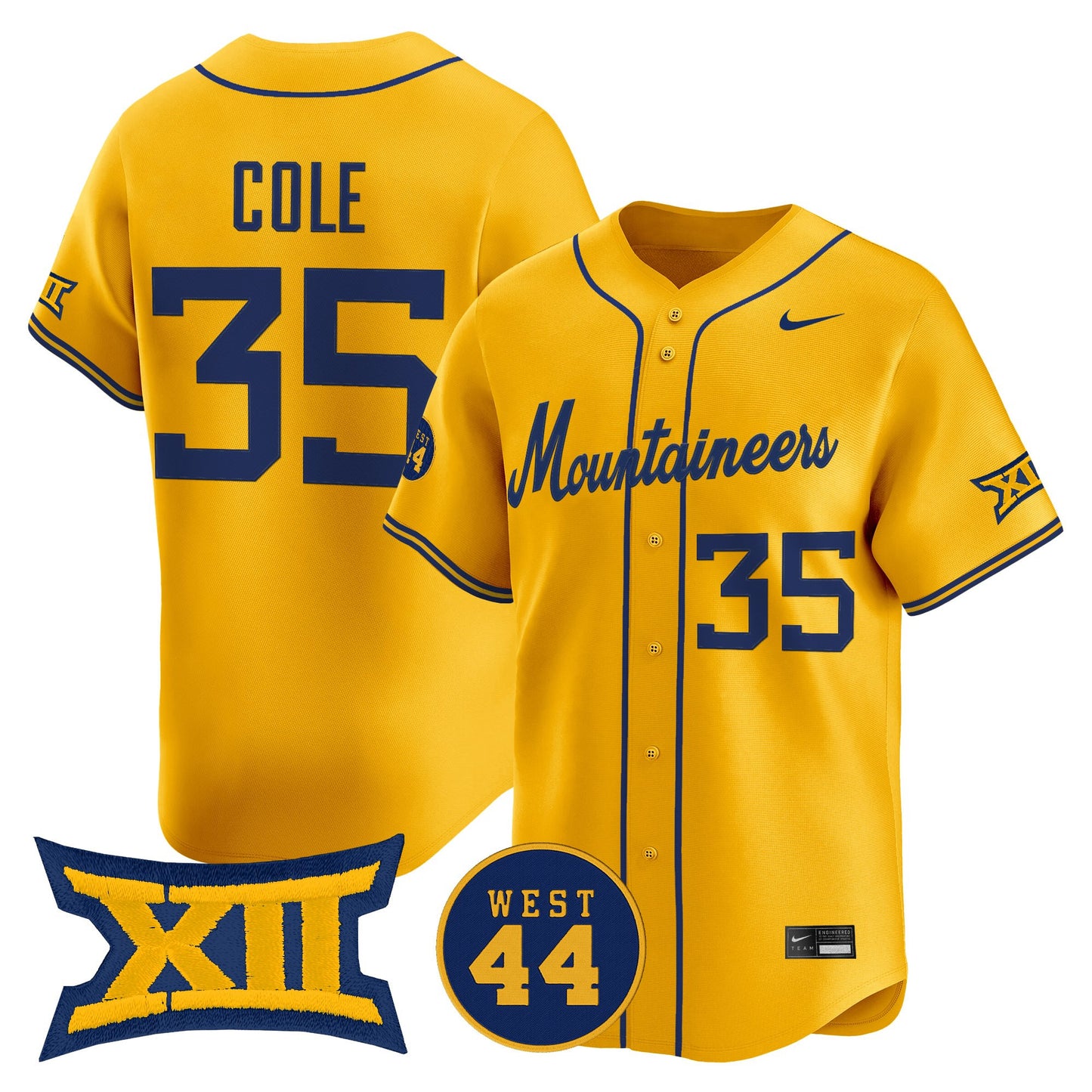 Men's West Virginia Mountaineers 2026 Vapor Premier Limited Jersey - All Stitched