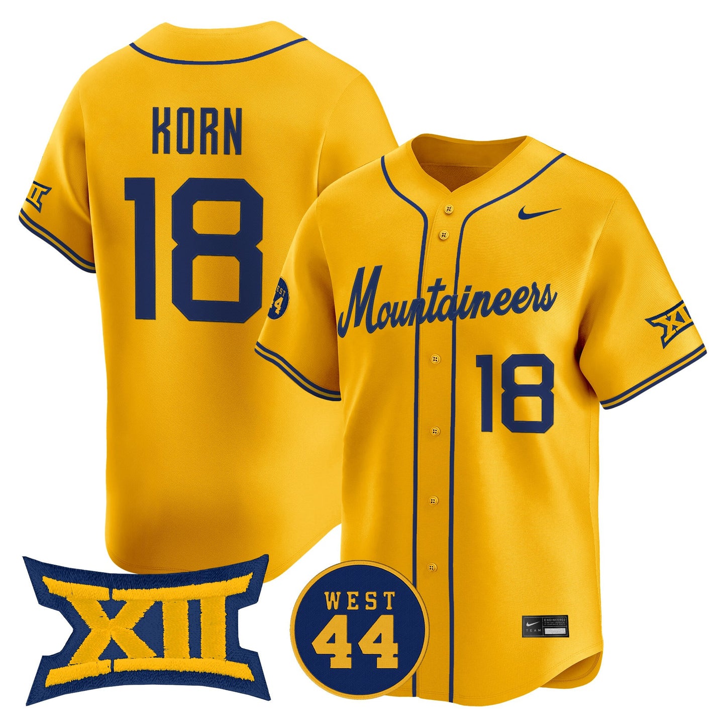 Men's West Virginia Mountaineers 2026 Vapor Premier Limited Jersey - All Stitched