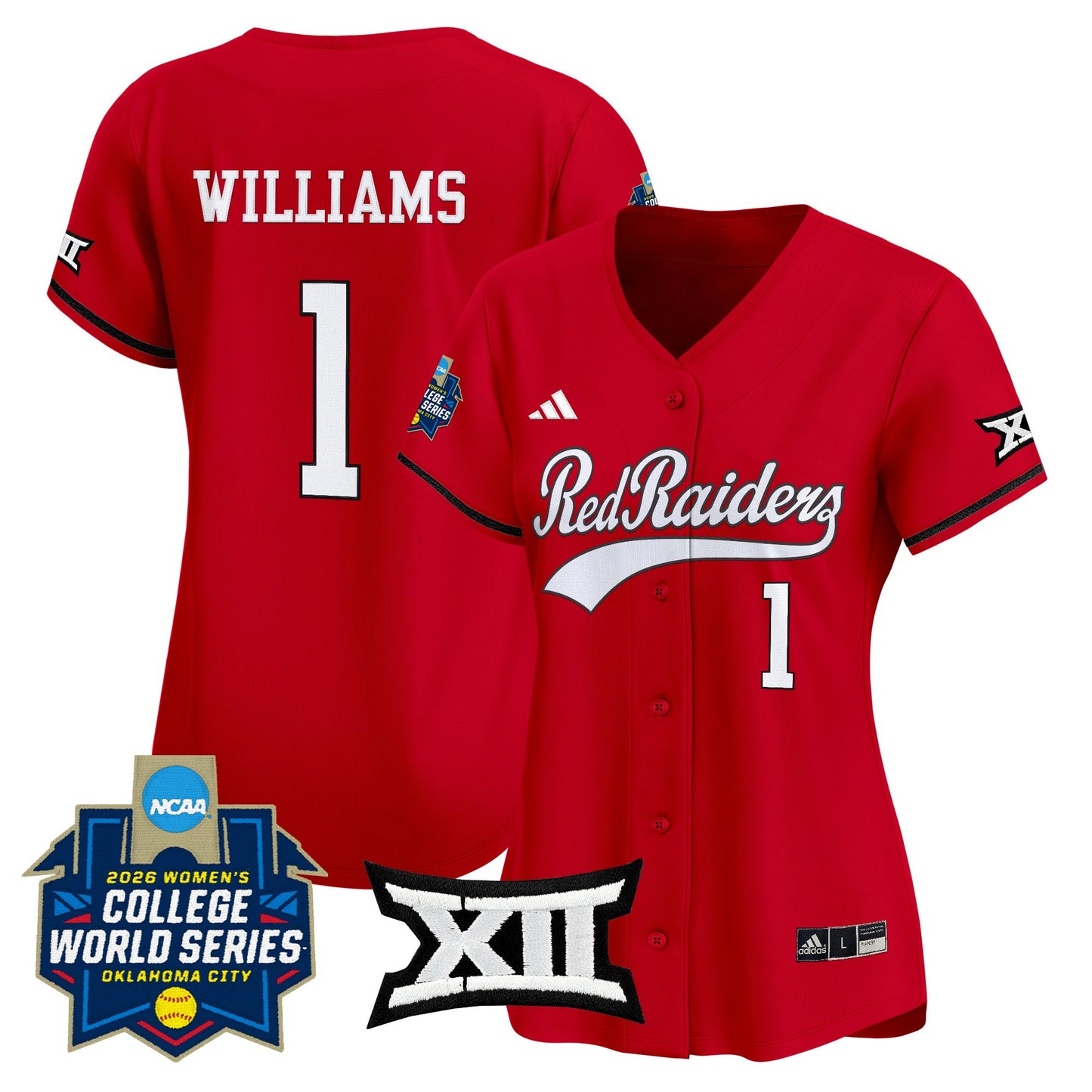 Women's Texas Tech Red Raiders Softball 2026 World Series (WCWS) Vapor Premier Limited Jersey - All Stitched