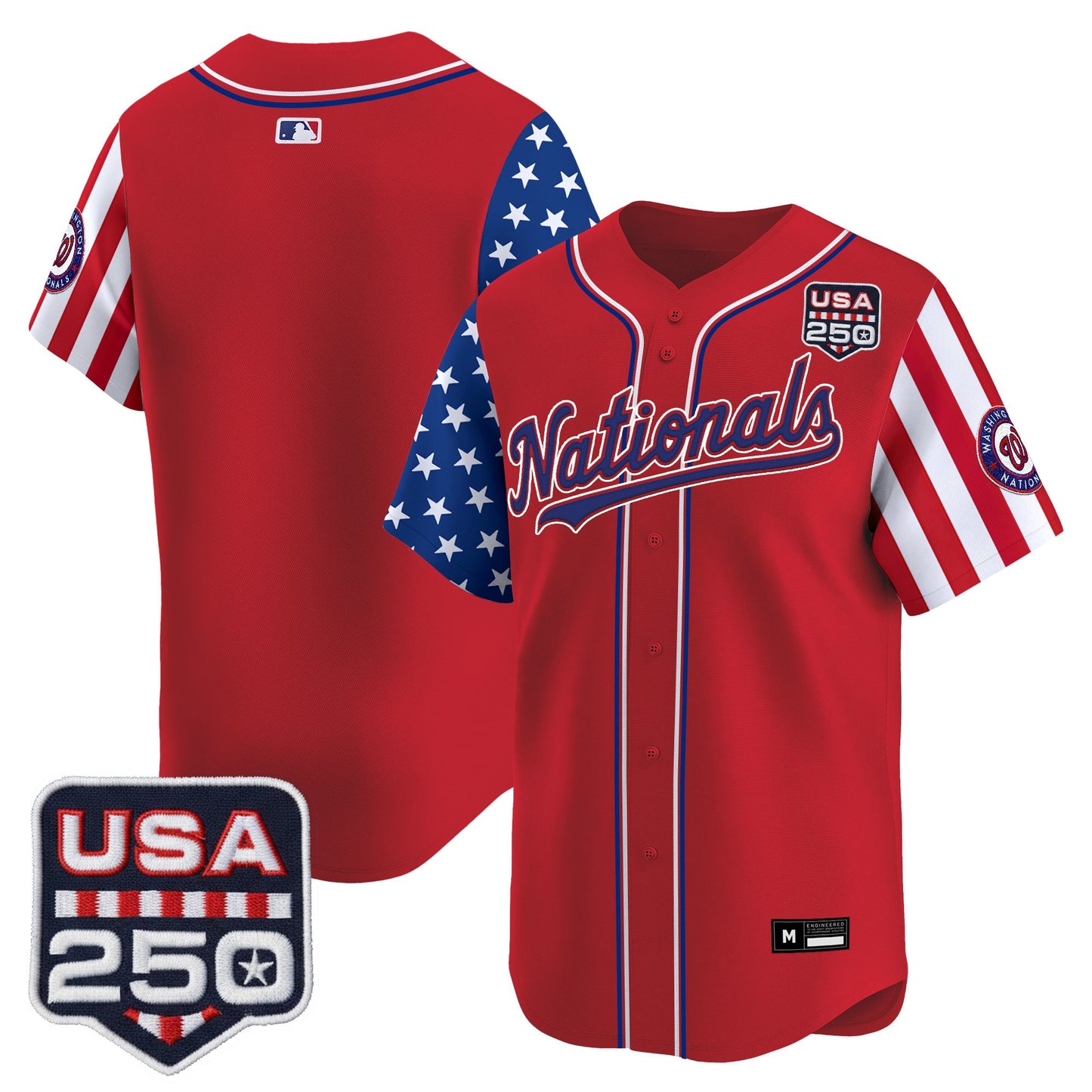 Men's Washington Nationals "America 250 Edition" Vapor Premier Limited Jersey - All Stitched