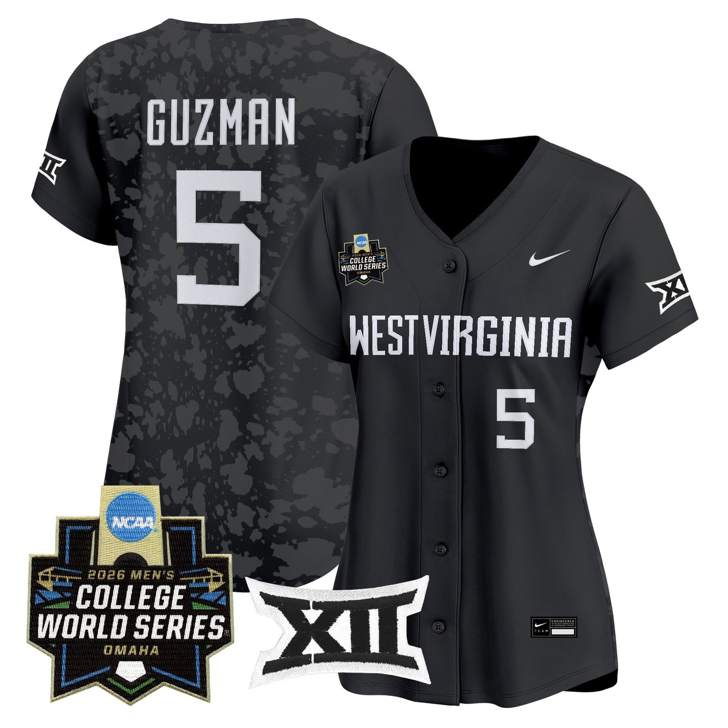 Women's West Virginia Mountaineers 2026 World Series Patch Vapor Premier Limited Jersey - All Stitched