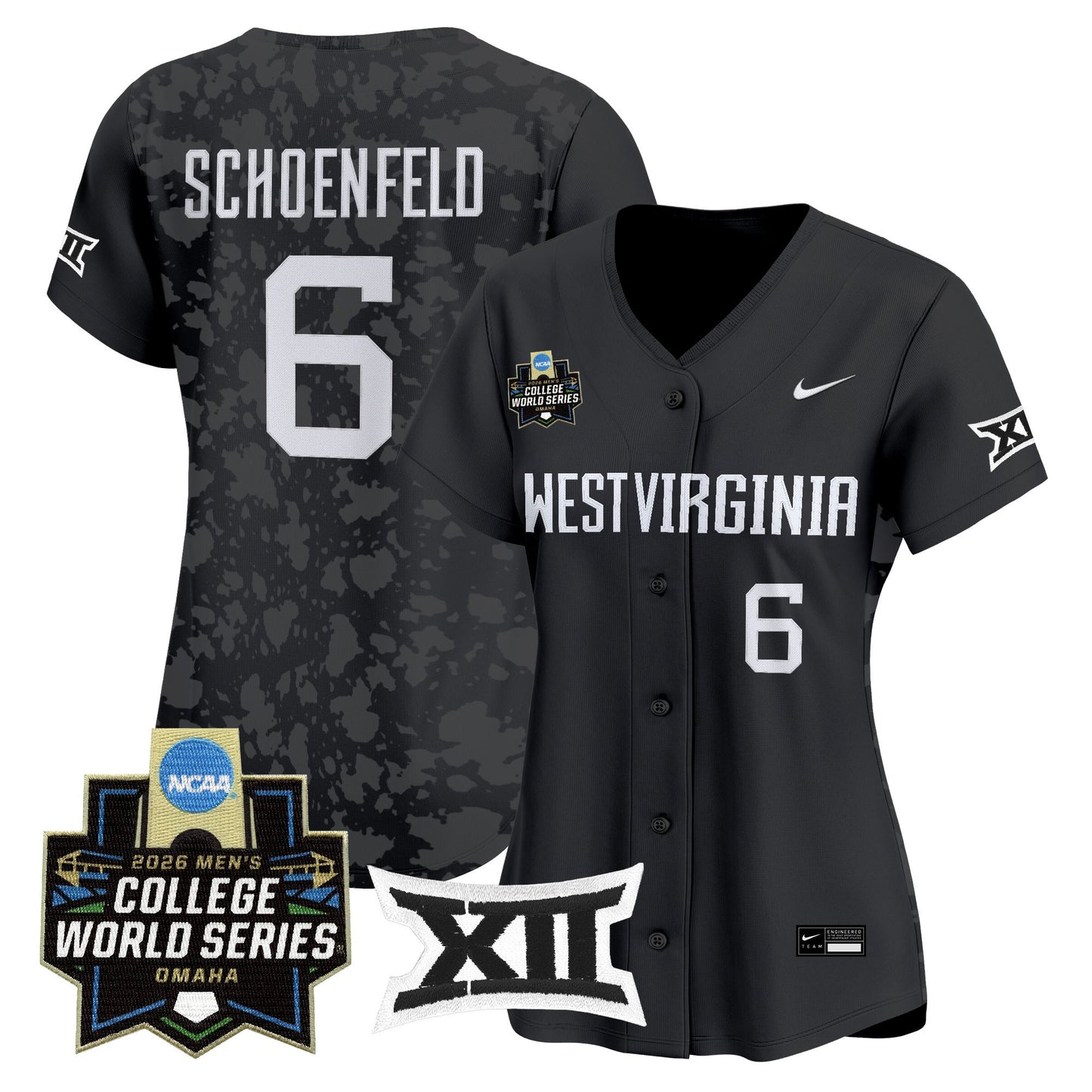 Women's West Virginia Mountaineers 2026 World Series Patch Vapor Premier Limited Jersey - All Stitched